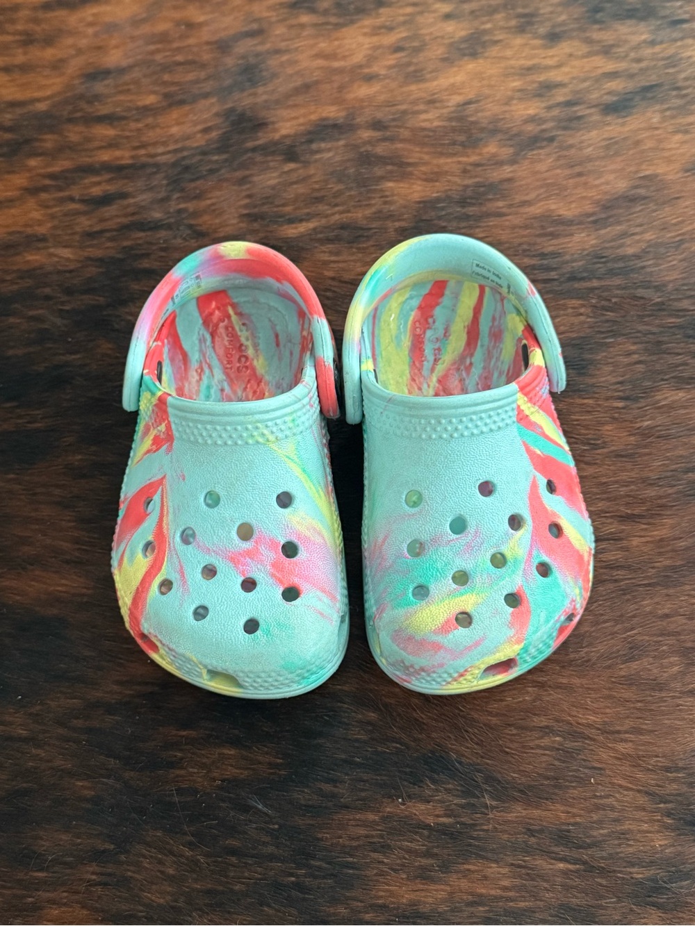 Kids 6C Tye Dye CROCS